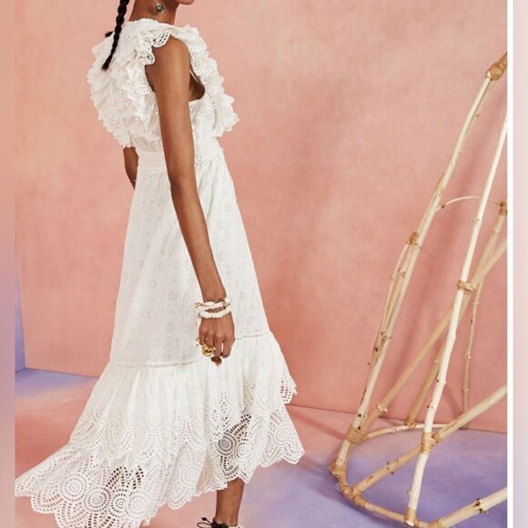 Ulla Johnson Demna Dress Pristine White - Picture 4 of 8